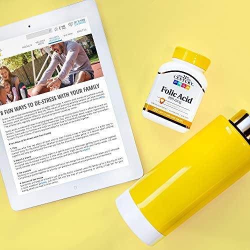Folic Acid 400 mcg Tablets - 250 Count