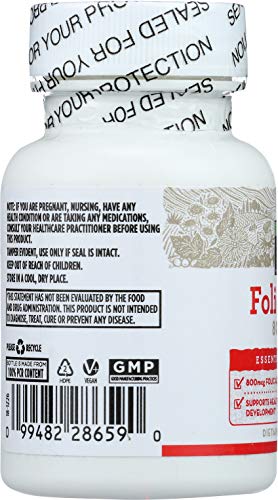 Folic Acid 800mcg - 250 Capsules