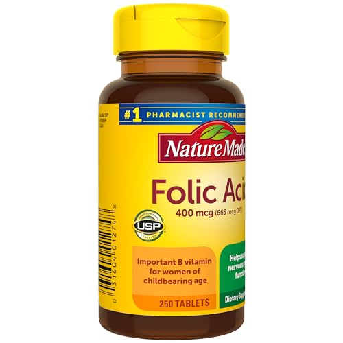 Nature Made Folic Acid 400 mcg - 250 Tablets