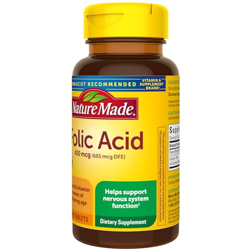Nature Made Folic Acid 400 mcg - 250 Tablets