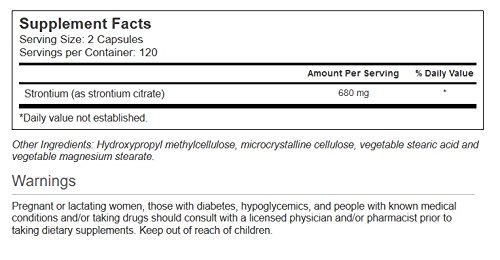 Vitacost Strontium 680 mg - 240 Veg Capsules