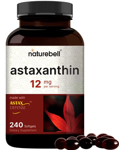 NatureBell Astaxanthin 12mg - 240 Softgels, Max Strength