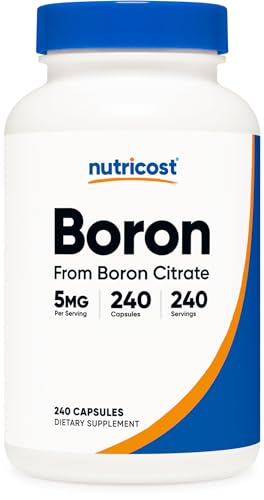 Nutricost 5mg Boron Capsules, 240 Veggie Capsules