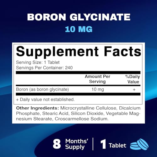 Vitamatic 10mg Chelated Boron for Hormone Balance