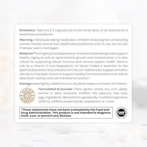Bio Boron 10mg - Vegan Mineral Supplement 90 Caps