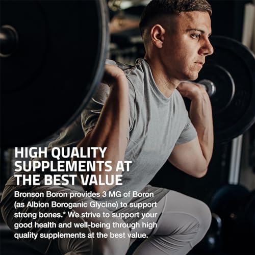 Bronson Boron 3 MG Vegetarian Tablets for Bone Health