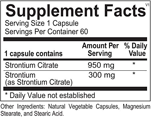 Ortho Molecular Strontium Capsules - 60 Count