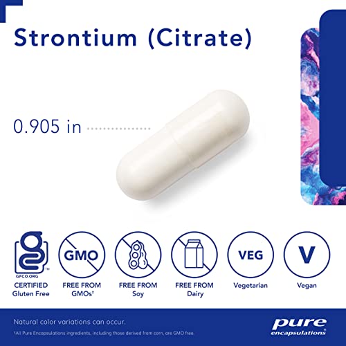 Pure Encapsulations Strontium Citrate for Bone Health