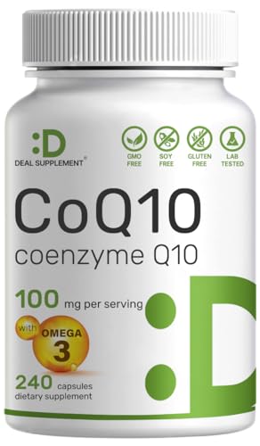 CoQ10 100mg with Omega 3 – 240 Capsules
