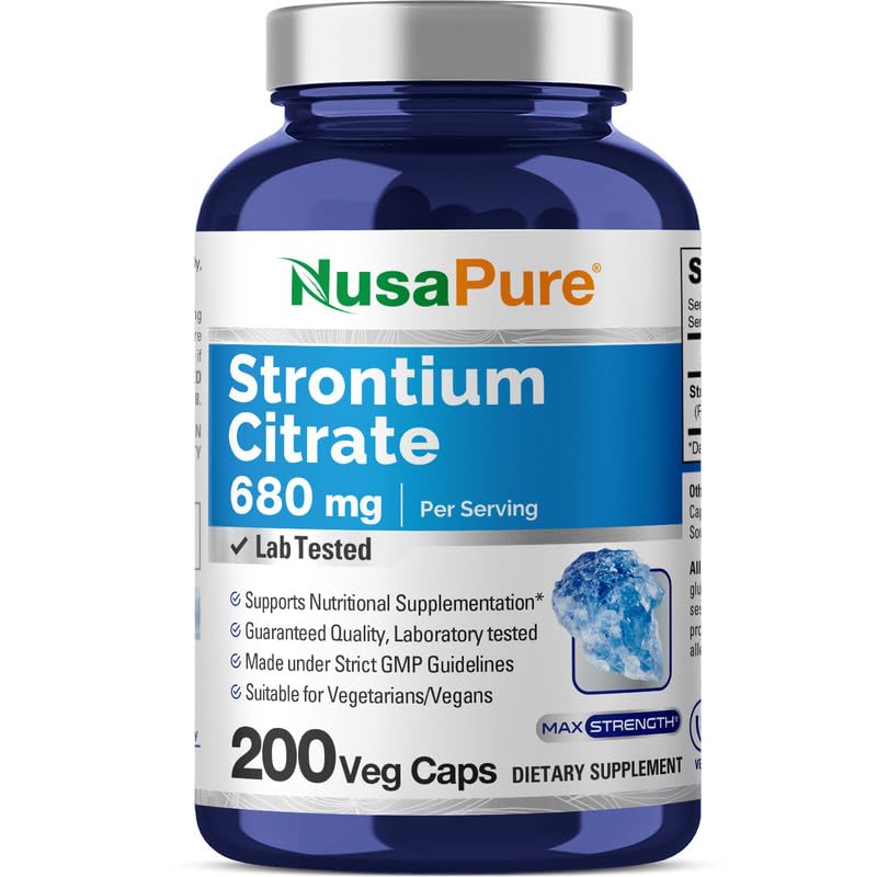 NusaPure Strontium 680 mg - 200 Vegetarian Caps