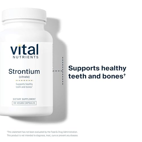 Vegan Strontium Citrate for Bone Health - 90 Capsules