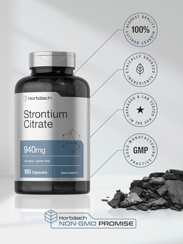 Horbäach Strontium Citrate 940 mg - 180 Capsules