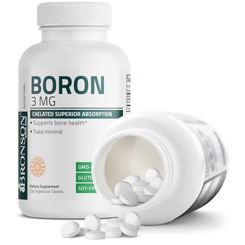 Bronson Boron 3 MG Vegetarian Tablets for Bone Health