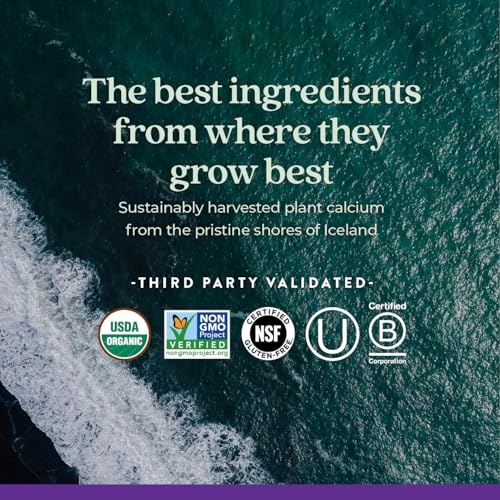 Organic Calcium Supplement with Magnesium and Vitamins