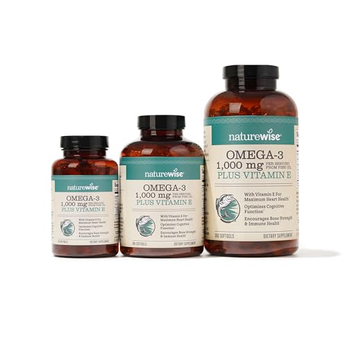 NatureWise Omega 3 Fish Oil Supplement - 1000mg