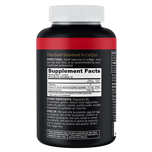 Qunol Ultra CoQ10 200mg Softgels for Heart Health