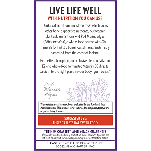 Organic Calcium Supplement with Magnesium and Vitamins