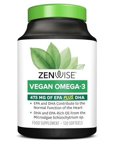 Zenwise Vegan Omega 3 - Algal Oil EPA/DHA 120ct