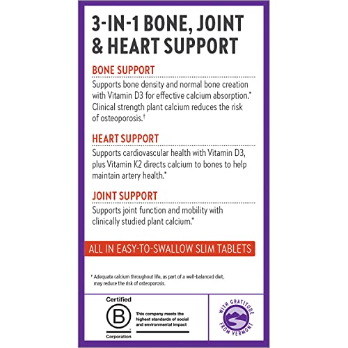 Organic Calcium Supplement with Magnesium and Vitamins