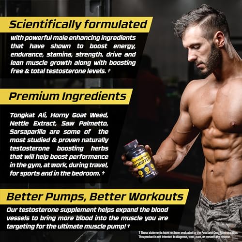 Men's Testosterone Booster for Muscle and Stamina