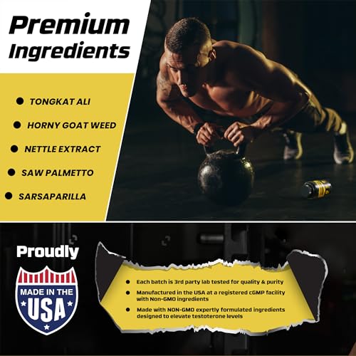 Men's Testosterone Booster for Muscle and Stamina