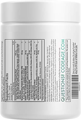 Codeage Vegan Digestive Enzymes for Gut Health
