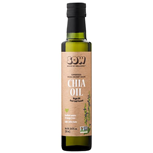 Pure Chia Seed Oil - Omega-3 ALA, 8.45 Fl Oz