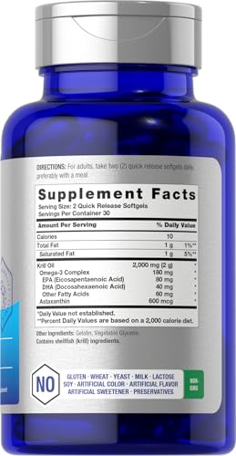 Horbäach Antarctic Krill Oil 2000mg Softgels