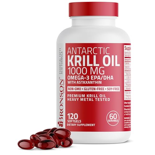 Bronson 1000 mg Antarctic Krill Oil Softgels