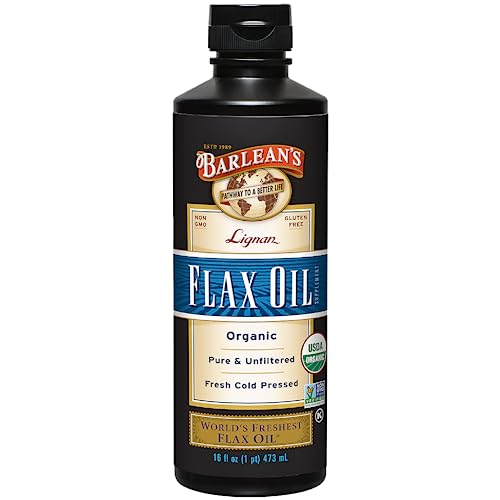 Barlean's Organic Cold-Pressed Flaxseed Oil 16 oz