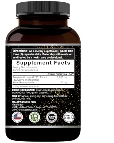 Tongkat Ali 200:1 Extract with Panax Ginseng