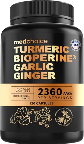 4-in-1 Turmeric Garlic Capsules for Wellness