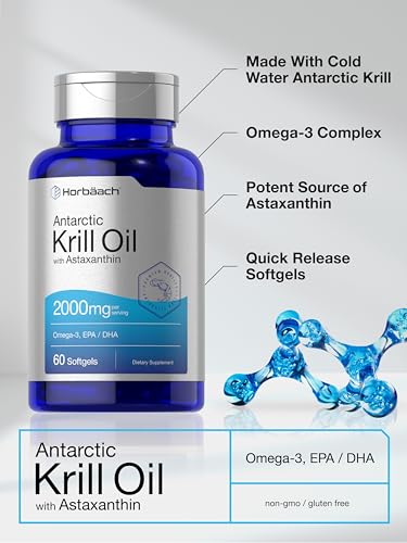 Horbäach Antarctic Krill Oil 2000mg Softgels