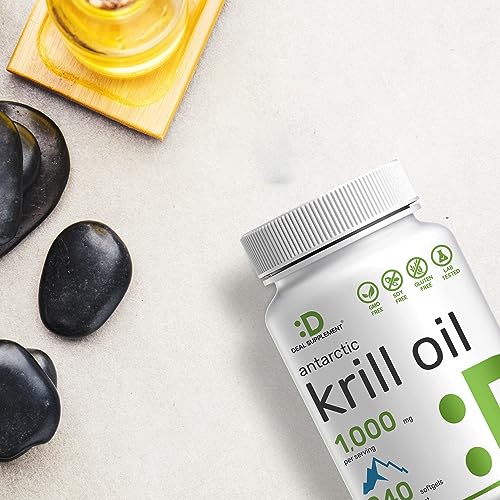 Antarctic Krill Oil 1000mg, 240 Softgels