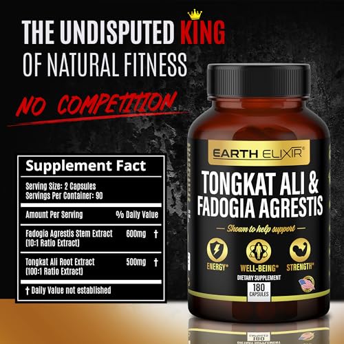 Fadogia Agrestis & Tongkat Ali 180 Capsules