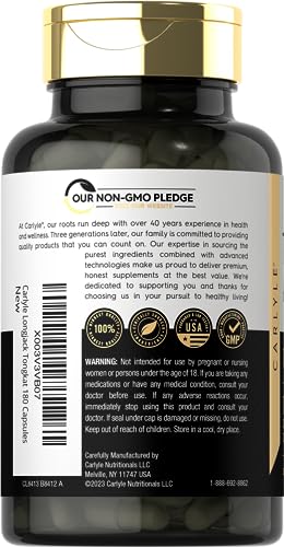 Carlyle Tongkat Ali 180 Capsules | 1,600mg