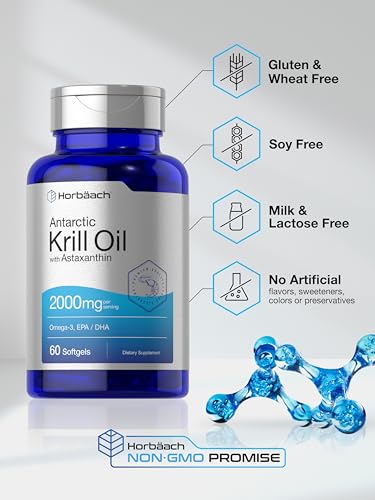Horbäach Antarctic Krill Oil 2000mg Softgels