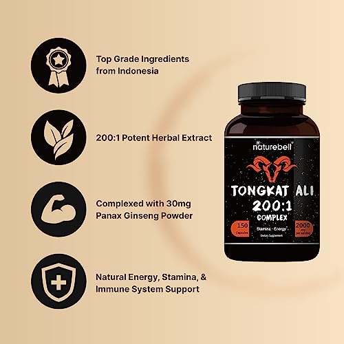 Tongkat Ali 200:1 Extract with Panax Ginseng