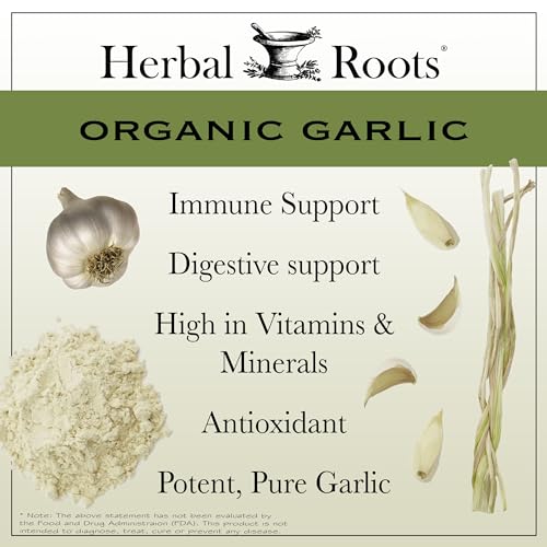 Organic Extra Strength Garlic Pills - 600 mg
