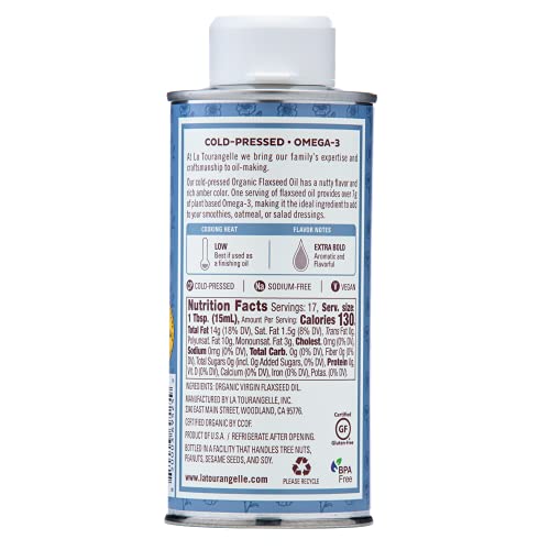 Organic Flaxseed Oil for Heart Health, 8.45 oz