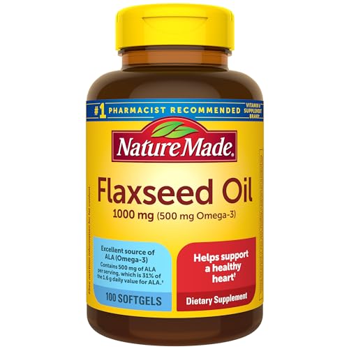 Flaxseed Oil 1000mg Omega 3 for Heart Health