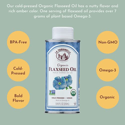 Organic Flaxseed Oil for Heart Health, 8.45 oz