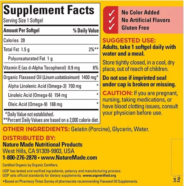 MUNCHIE MIX Flaxseed Oil Softgels for Heart Health