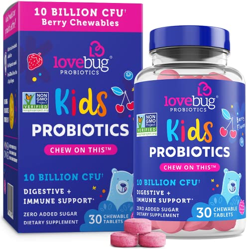 Lovebug Kids Probiotics - Sugar-Free Chewables 30ct