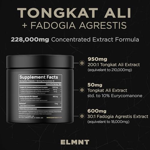High-Potency Tongkat Ali & Fadogia Extract Supplement