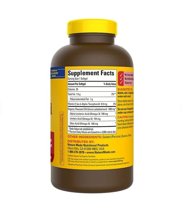 MUNCHIE MIX Flaxseed Oil Softgels for Heart Health