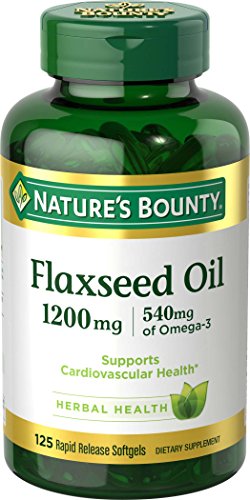 Flaxseed Omega-3 Softgels for Heart Health, 125 ct