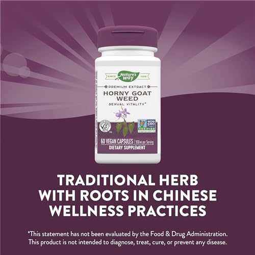 Nature's Way Horny Goat Weed Extract, 60 Capsules