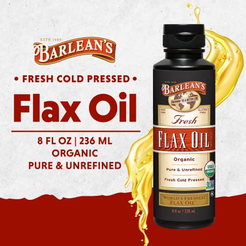 Barlean's Organic Flaxseed Oil Liquid, 8 oz