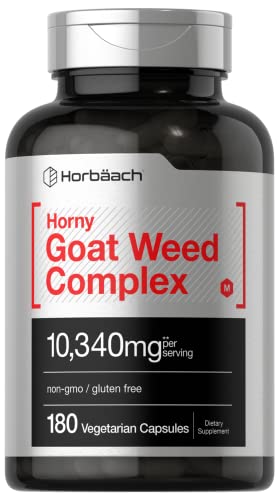 Horbäach Horny Goat Weed Complex Capsules, 180 Count